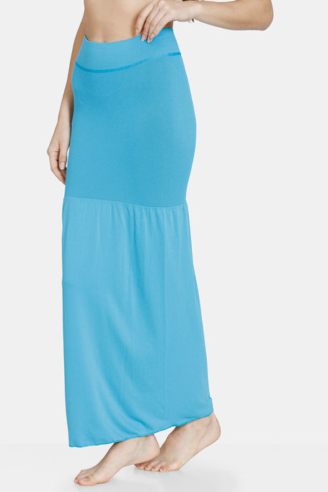 Zivame All Day Flared Mermaid Reversible Saree Shapewear - Turq Blue Green — image 3